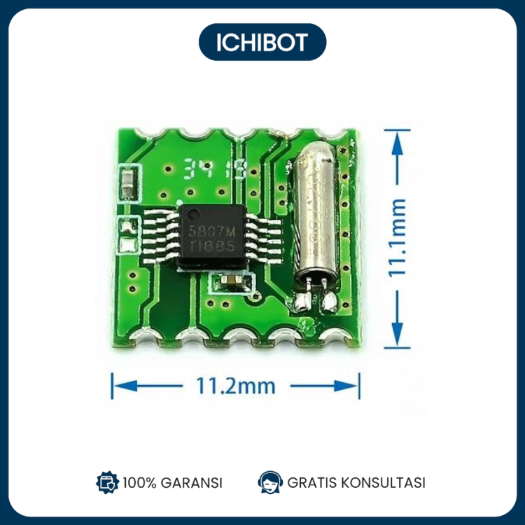 FM Radio Module - Modul Radio RDA5807M RRD102V2.0 Stereo untuk Proyek ...