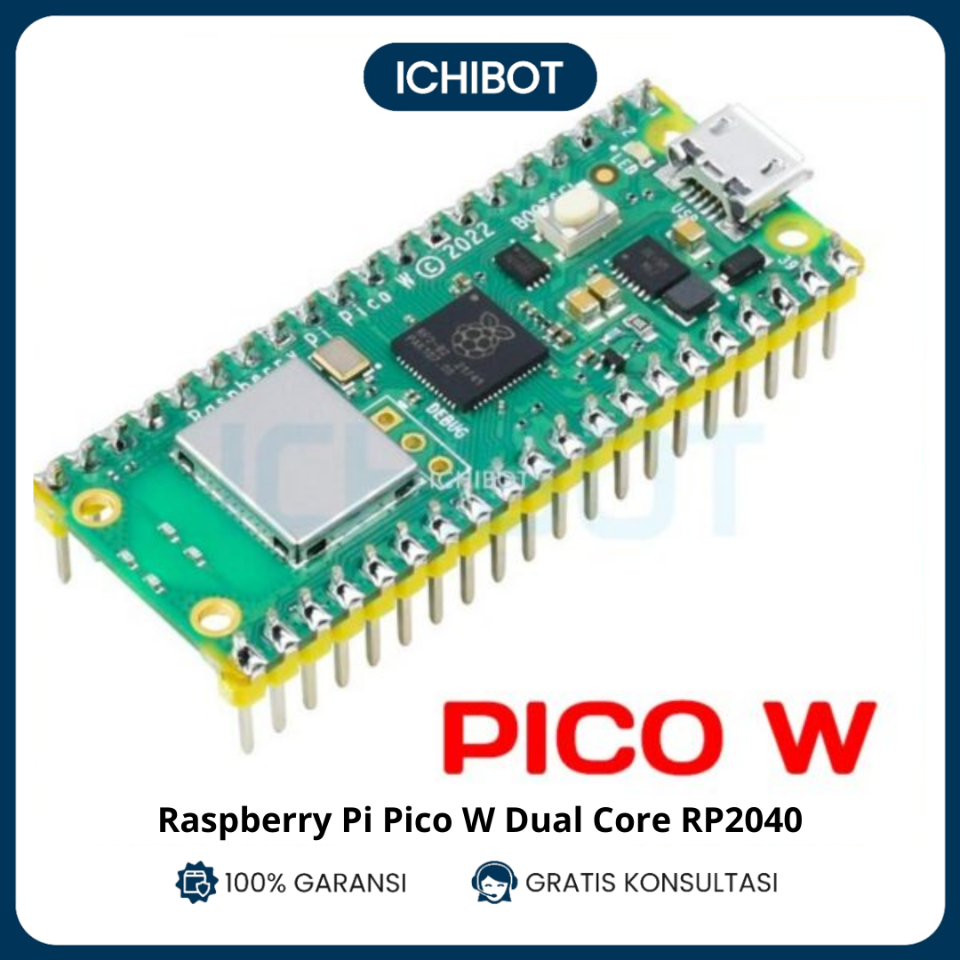 Raspberry Pi Pico W Dual Core RP2040 Development Board Tersolder ...