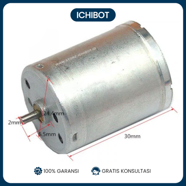 Motor DC 12V Brush Carbon 9300 RPM