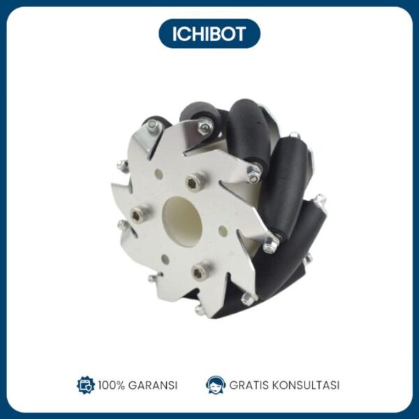 Roda Mecanum 100mm Set 2*Kanan 2*Kiri + 4*Hub 6mm