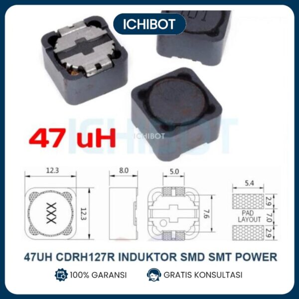 47uH CDRH127R Induktor SMD SMT Power Inductor CDRH 127R 47 uH