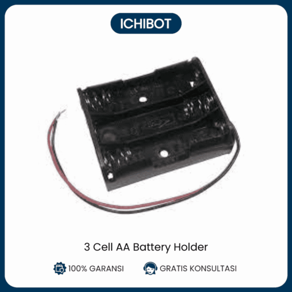 Holder Tempat Box Baterai 3-cell 3 Slot AA battery box with lead wires for 3-cell AA battery - 3 Cell