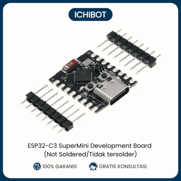 ESP32-C3 SuperMini WiFi Bluetooth 4MB Flash Belum Tersolder Board