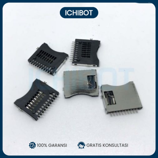 Socket Konektor Micro SD 10 Pin SD Card Connector