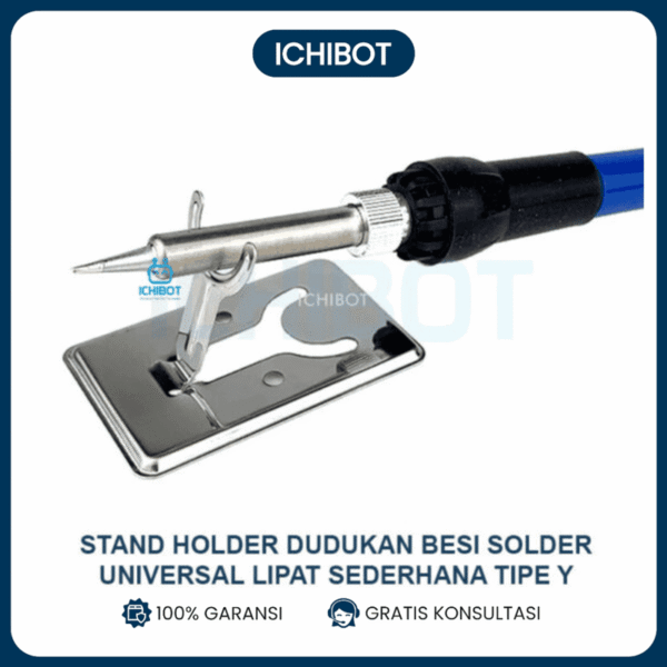 Stand Holder Dudukan Solder Universal Lipat Sederhana Tipe Y Plat Besi