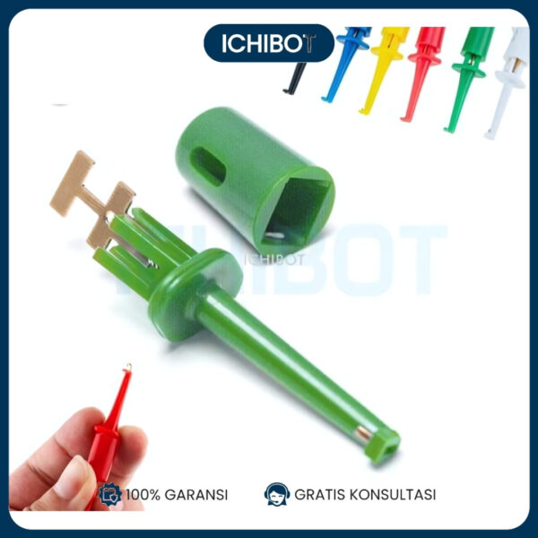 Hook Clip Test Connector Klip Penjepit IC Probe Hub - HIJAU