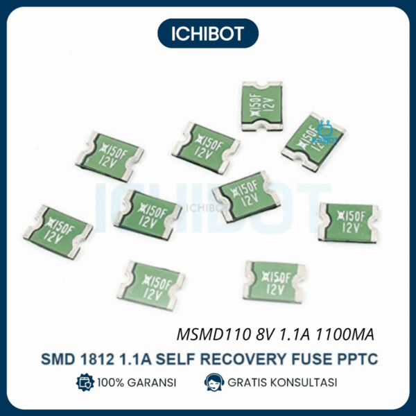 SMD 1812 1.1A Self Recovery Fuse PPTC MSMD110 8V 1.1A 1100mA