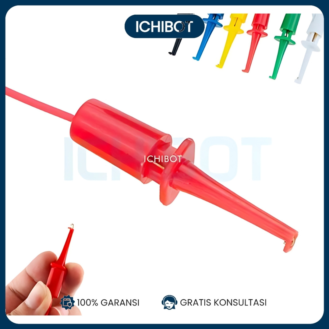 Hook Clip Test Connector Klip Penjepit IC Probe Hub - MERAH