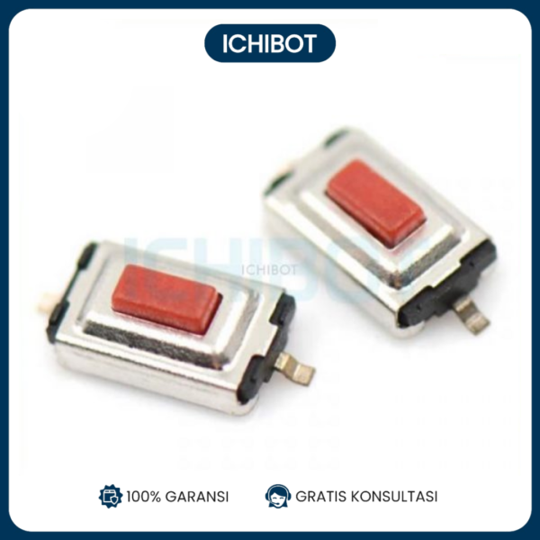 (10pcs) Push Button 3*6*2.5 MM Switch 2 Kaki SMD Kecil