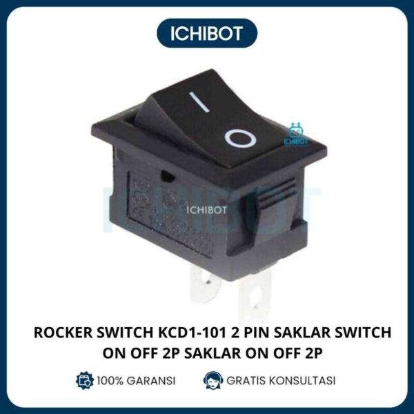 Rocker switch KCD1-101 2 pin Saklar Switch On Off 2P Saklar On Off 2p