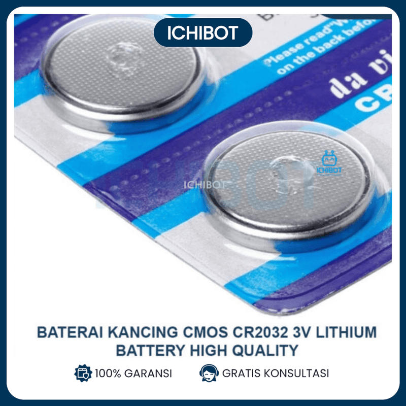 Baterai Kancing CMOS Cr2032 3V Lithium Battery High Quality