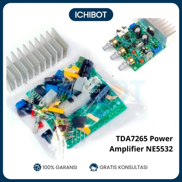 Kit Solder TDA7265 Power Amplifier NE5532 Two Channel Hi-Fi Stereo