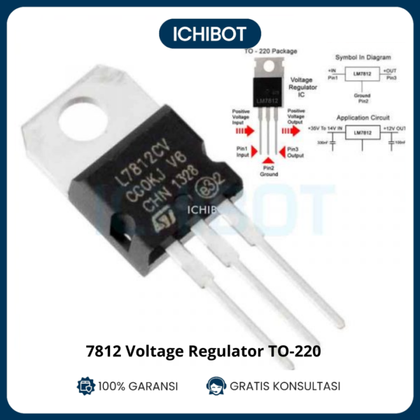 IC Regulator 7812 L7812 TO-220 12V 1.5A Voltage Regulator DIP