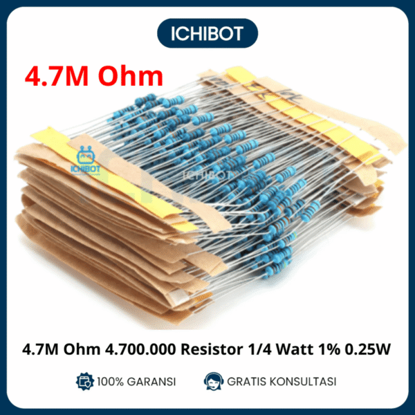 10x 47M Ohm 4700000000 Resistor 1/4 Watt 1% 025W Metal film