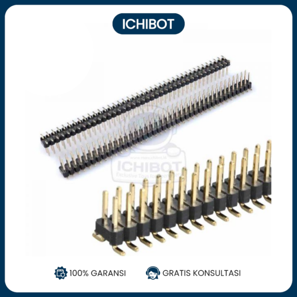 Socket Header 2.54mm 2x40 Male Lurus 40 2.54 Double 2.54 mm SMD SMT