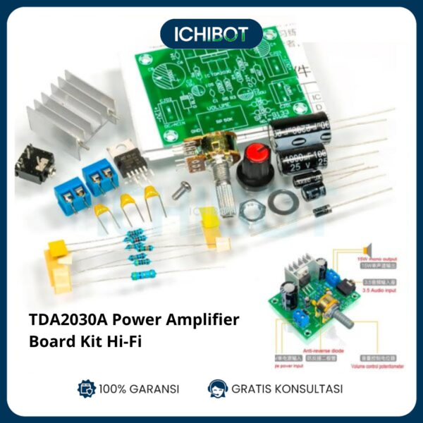 Kit Solder TDA2030A Power Amplifier Board Kit Hi-Fi 15W Mono 12V