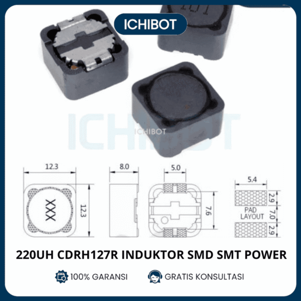 220uH CDRH127R Induktor SMD SMT Power Inductor CDRH 127R 220 uH