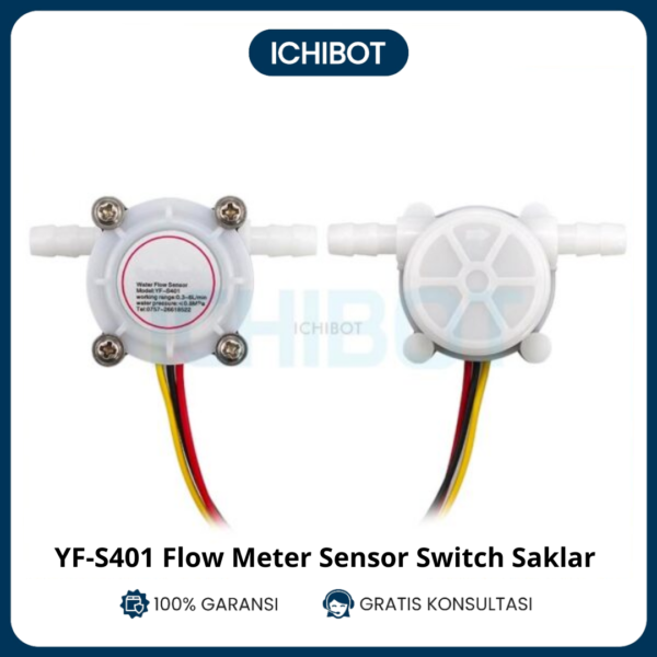 YF-S401 Flow Meter Sensor Switch Saklar 0.3-6L per Min YF S401 Air