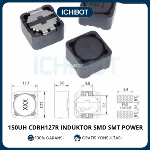 150uH CDRH127R Induktor SMD SMT Power Inductor CDRH 127R 150 uH