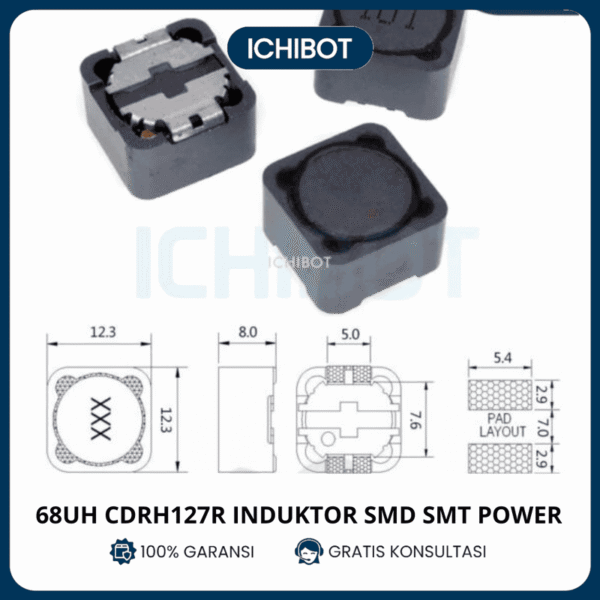 68uH CDRH127R Induktor SMD SMT Power Inductor CDRH 127R 68 uH