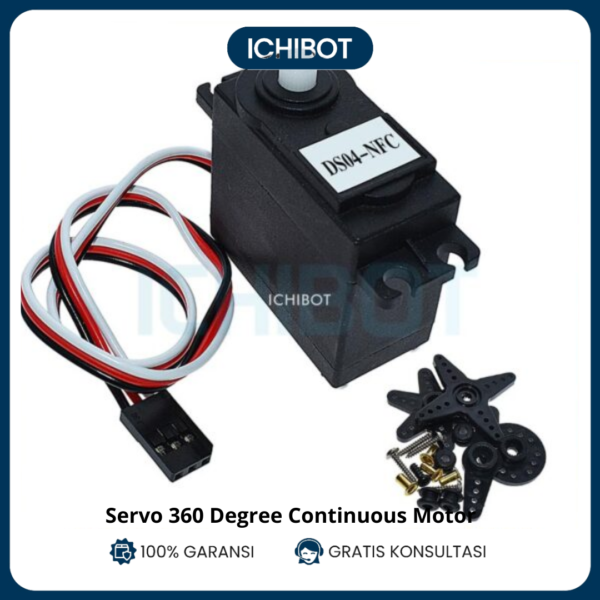 Servo 360 Degree Continuous Motor Derajat Berputar DS04-NFC