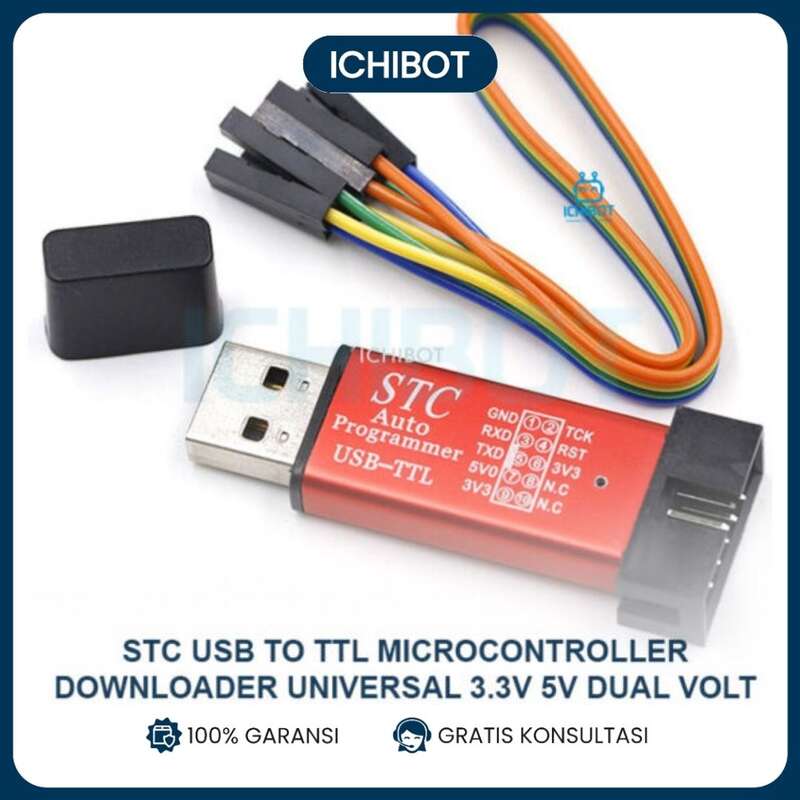 STC USB to TTL Microcontroller Downloader Universal 3.3v 5v Dual Volt