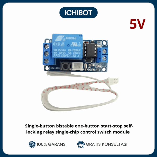 Relay Self Locking Bistable 5V Single Button ON-OFF Start Stop Module