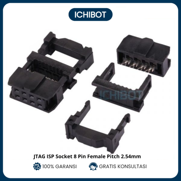 2.54mm FC 8P 8 Pin Crimping Head ISP Connector JTAG