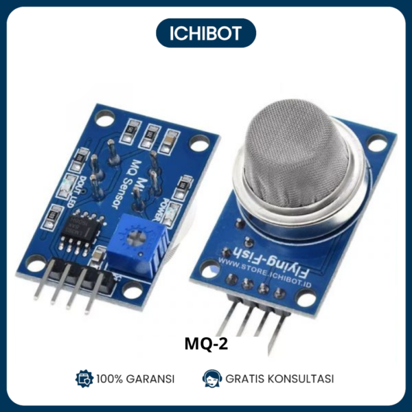 Sensor Gas MQ-2 Asap Smoke LPG Methane Gas Detector Arduino