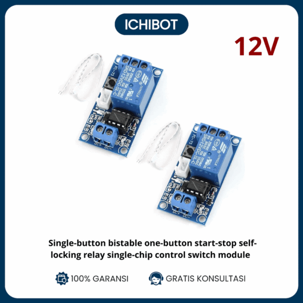 Modul Relay Self Locking - Single Button Bistable One-Button Start-Stop - 12V