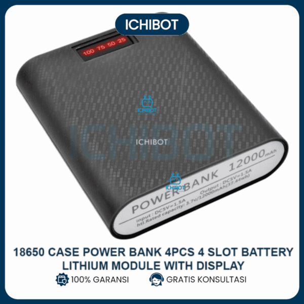 18650 Case Power Bank 4pcs 4 Slot Battery Lithium Module with Display