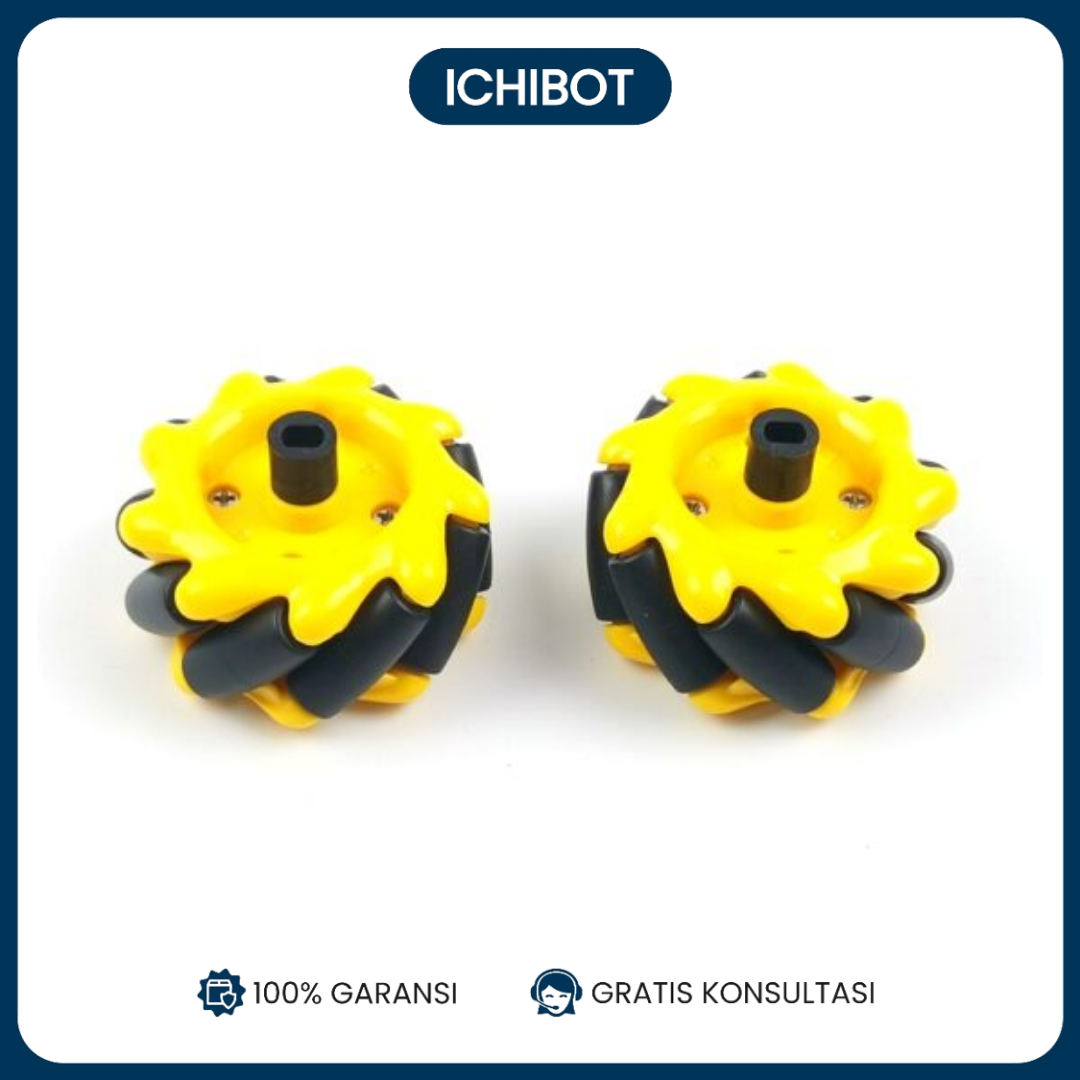 60mm 60 mm Mecanum Wheel Omnidirectional Roda TT Hub Coupling Robot - Image 3