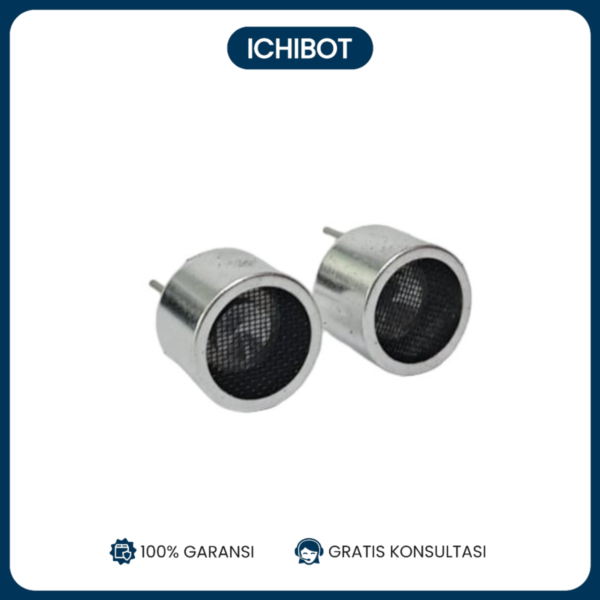 16MM Ultrasonic Sensor Transceiver - Ultrasonic Probe RT Split 40KHz One Pair - Sensor Ultrasonik untuk Deteksi Jarak dan Proyek Elektronik - Kompatibel dengan Arduinoo, Raspberry Pi - Ideal untuk Robotika, Otomasi, dan Aplikasi Industri