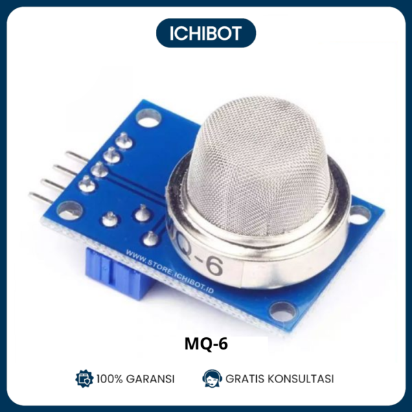 Sensor Gas MQ-6 LPG Isobutane Propane Gas Detector Arduino