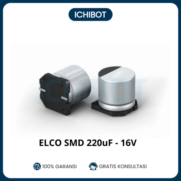 Capacitor Elco SMD 220uF 25v Kapasitor Elko