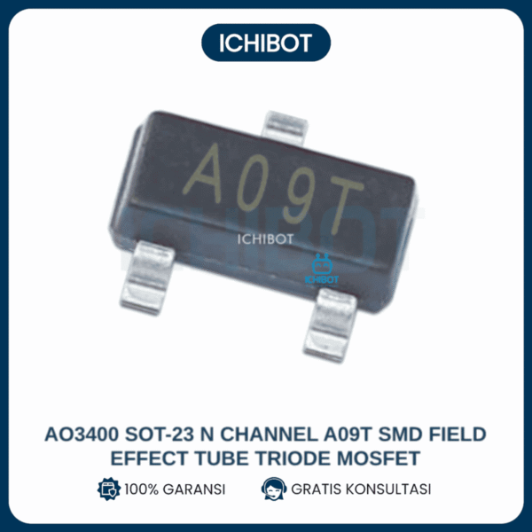 (10pcs) AO3400 SOT-23 N Channel A09T SMD Field Effect Tube Triode MOSFET