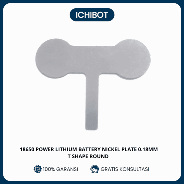 Nickel Plate And Steel Strip - Tembaga Baterai - 18650 0.18mm - T Shaped Round