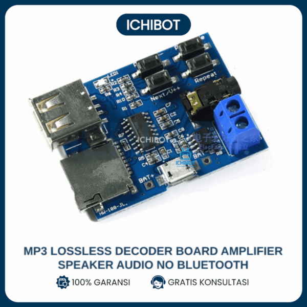MP3 Lossless Decoder Board Amplifier Speaker Audio no Bluetooth