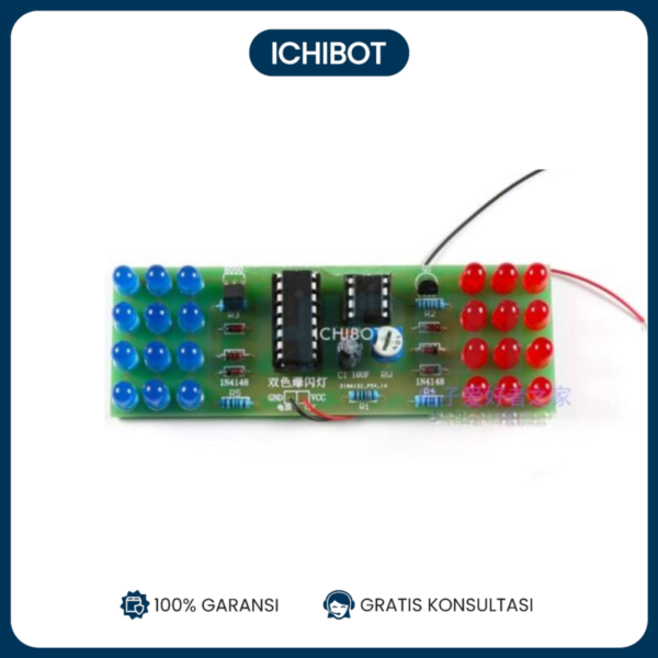 NE555 + CD4017 Kit Solder DIY LED Flash Blink Timer Latihan PCB