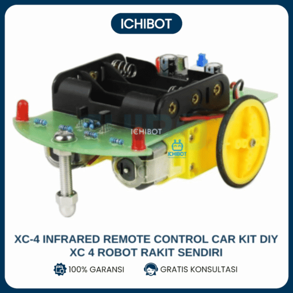 XC-4 Infrared Remote Control Car Kit DIY XC 4 Robot Rakit Sendiri