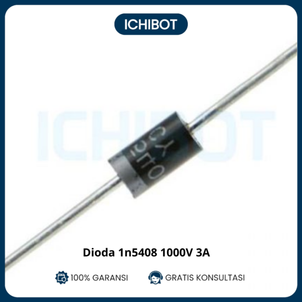 Dioda 1N5408 3A 1000V General Purpose Rectifier DIP Through-Hole
