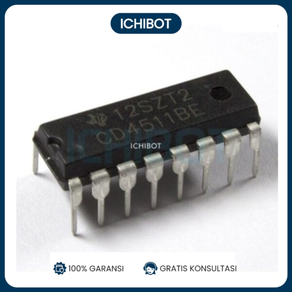IC CD4511 CD4511BE DIP Encoder Decoder Multiplexer BCD to 7 Segment