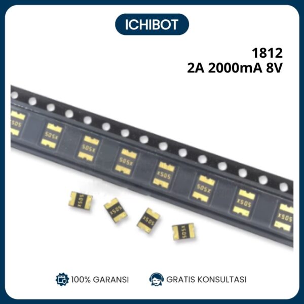 SMD PTC 1812 Resettable Fuse 2A 2000mA 8V RFuse Resettable