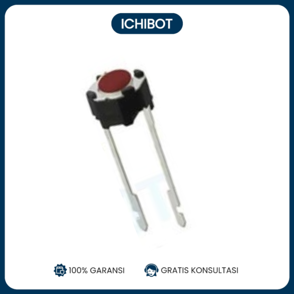 Tact Switch Button 6*6mm Bulat Coklat 2P 2 Pin