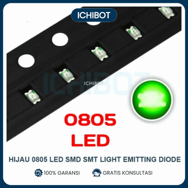 (10pcs) Hijau 0805 LED SMD SMT Light Emitting Diode Green