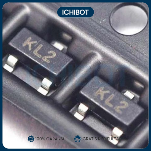 (10pcs) Dioda BAT54A SMD 30v 200mA Schottky Barrier Diode BAT54 KL2 SOT-23