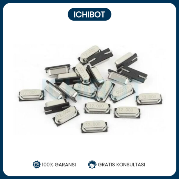 12Mhz SMD SMT Passive Crystal Oscillator XTAL Kristal 12 Mhz Pasif