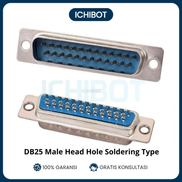 DB25 Male Head Hole Soldering Type Solder DB 25