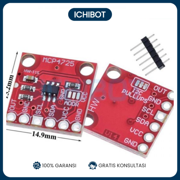 MCP4725 DAC Digital to Analog 12-bit I2C Module Arduino ESP32