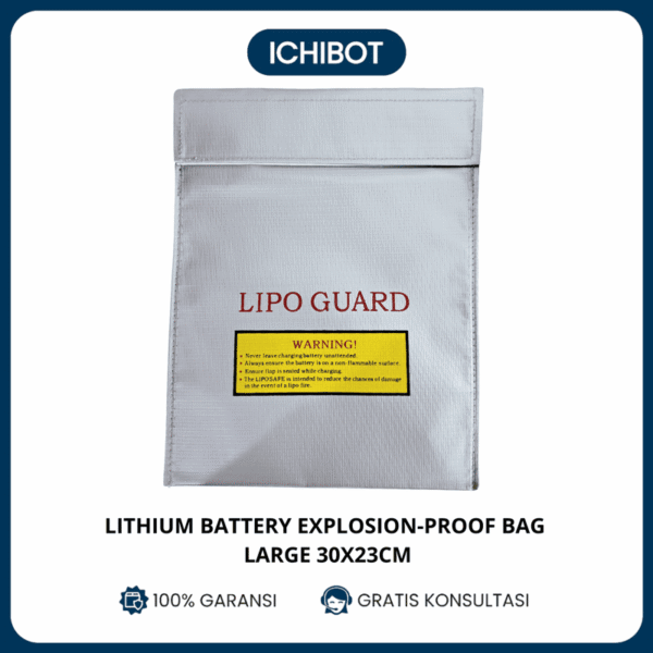 Tas Baterai Lithium Safety - Lithium Battery High Temperature Resistant - Large 30 x 23cm